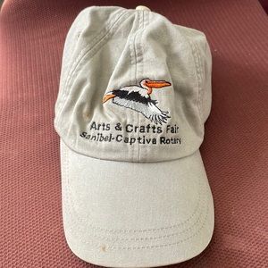 Adam’s New York Sanibel-Captive Rotary Arts and Craft fair khaki ball cap As is